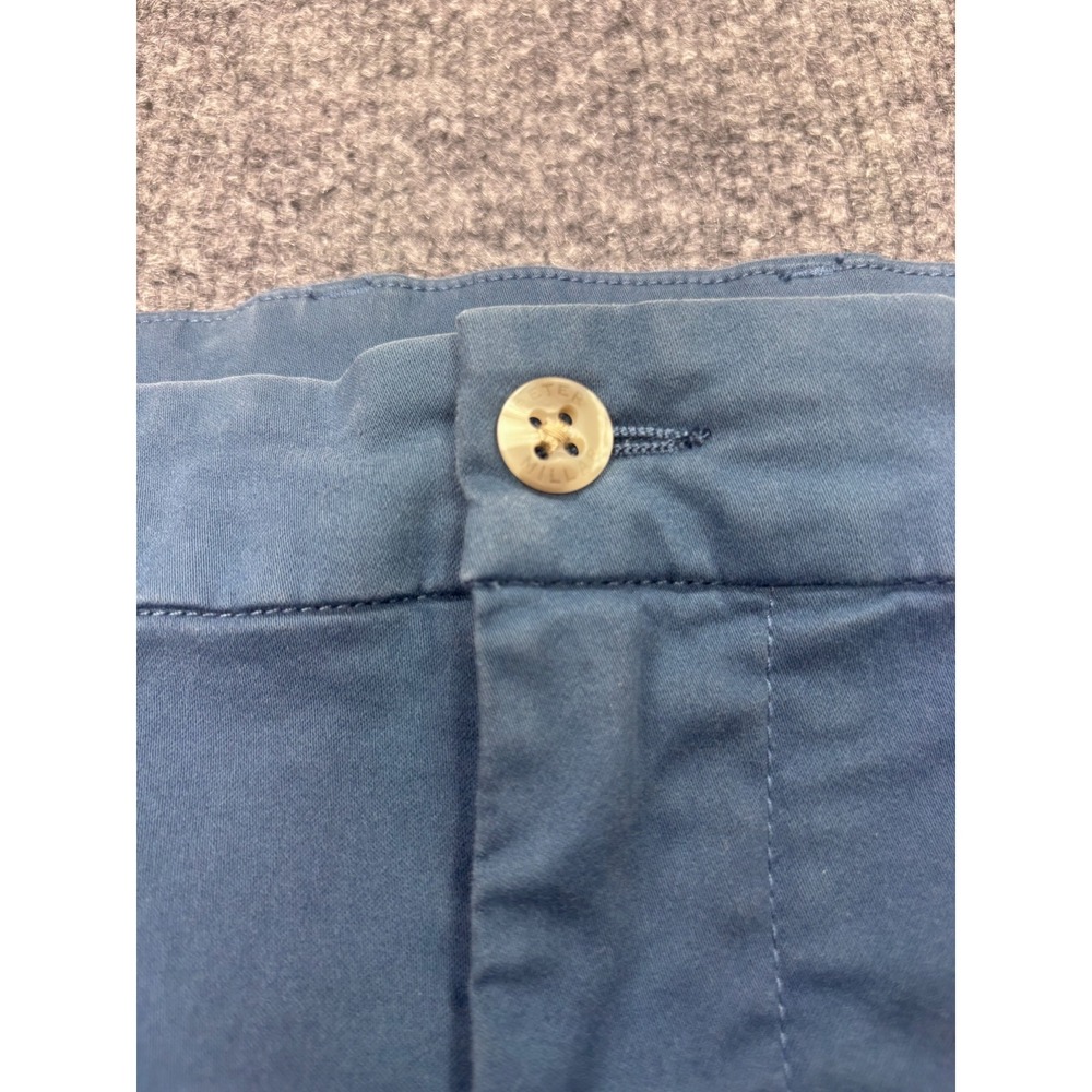 Peter Millar Mens Signature Sateen Classic Fit Pants Blue 40x32 Stretch Chinos - Picture 6 of 10